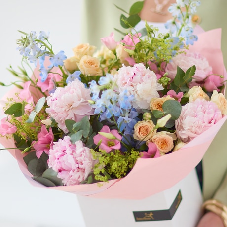 Luxury Summer Peony Bouquet Flower Arrangement