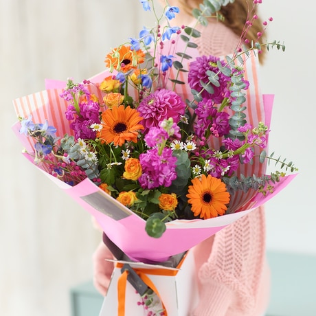 Stocks and Dreamy Pastels Bouquet Flower Arrangement