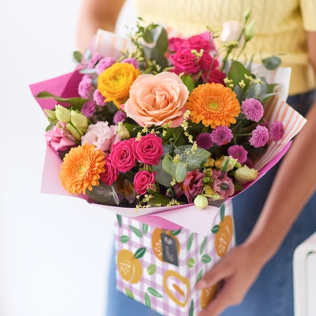 Vibrant Joy Mother's Day Gift Box Flower Arrangement