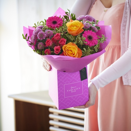 Mother's Day brights gift box made with the finest flowers Flower Arrangement