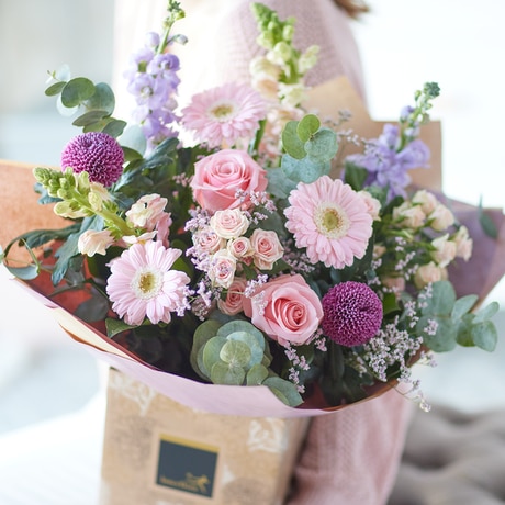 Stunning Mother's Day Pastel Bouquet size,  inches height and  inches wide.