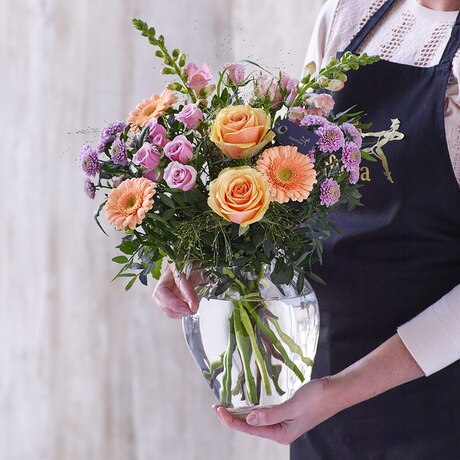 Mother's Day Vase - Pastels Flower Arrangement