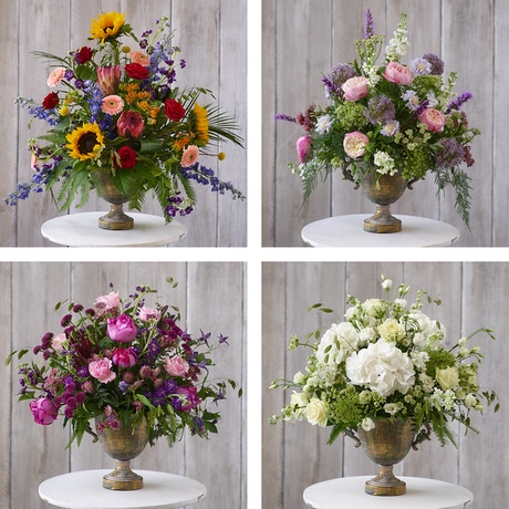 Service arrangement tribute made with the finest flowers Flower Arrangement