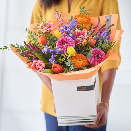 Spring Bouquet with Tulips Flower Arrangement