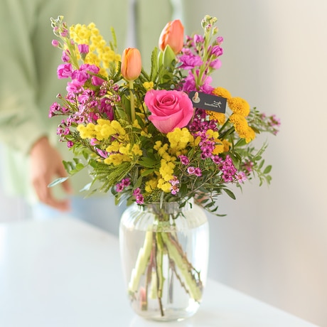 Vivid Spring Vase size,  inches height and  inches wide.