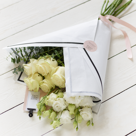 White Flower Wrap Flower Arrangement
