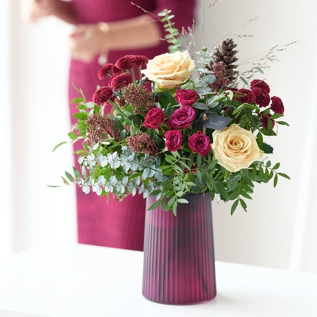 Classic Christmas Vase Flower Arrangement