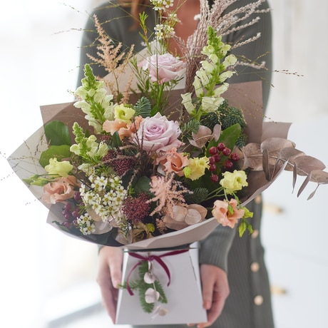 Luxury Winter Trending Bouquet size,  inches height and  inches wide.