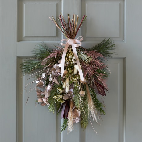 Winter Trending Swag Door Decoration size,  inches height and  inches wide.