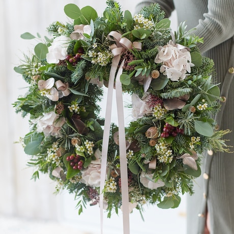 Luxury Winter Trending Door Wreath Flower Arrangement