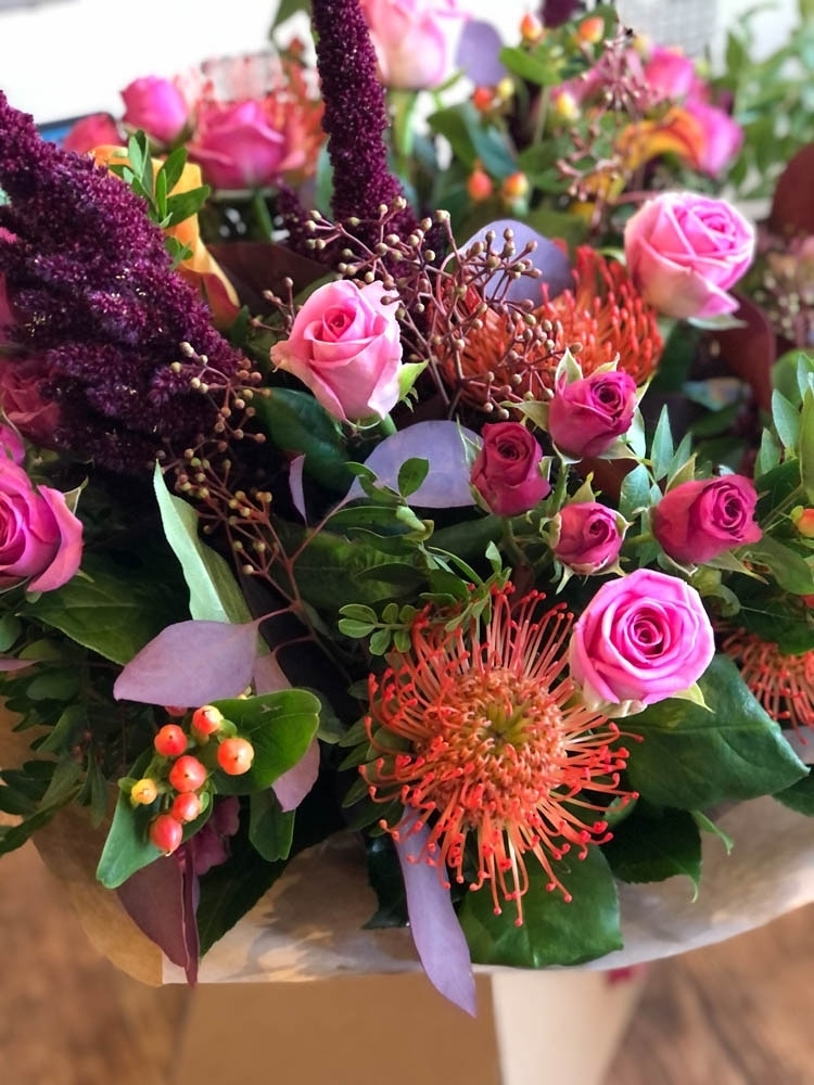 Tickled Rosy Flower Arrangement