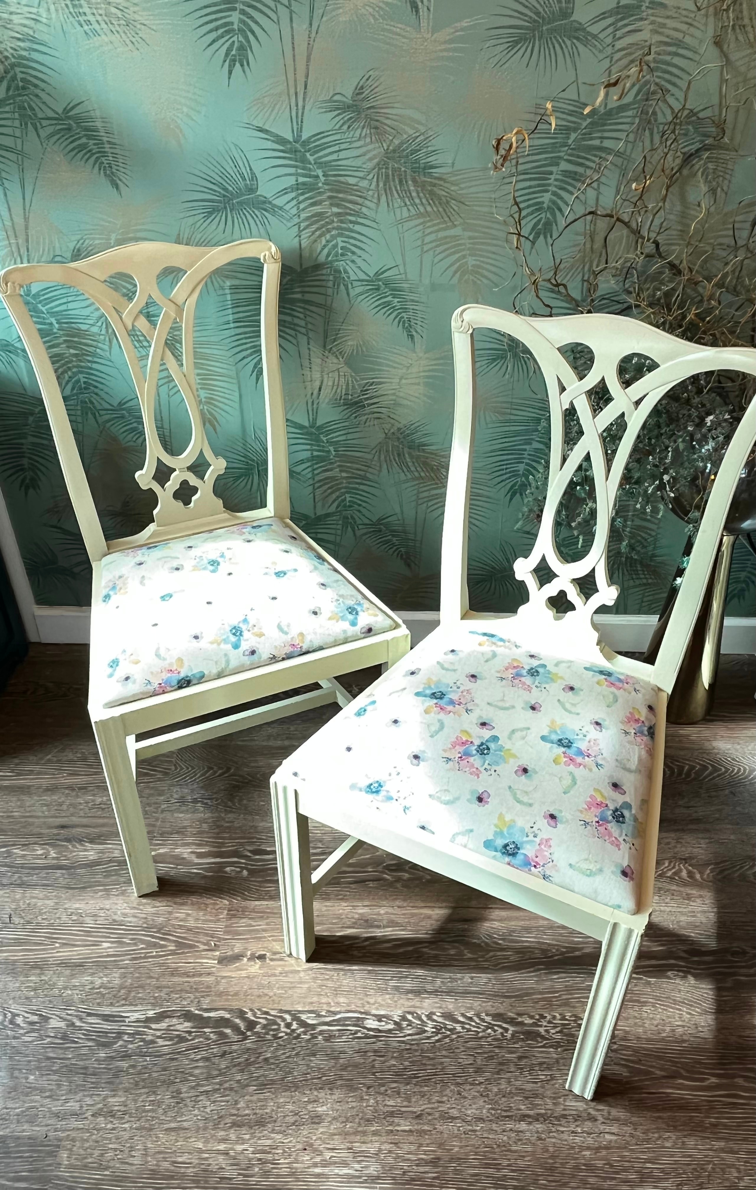 pair of cottage style chairs Custom product