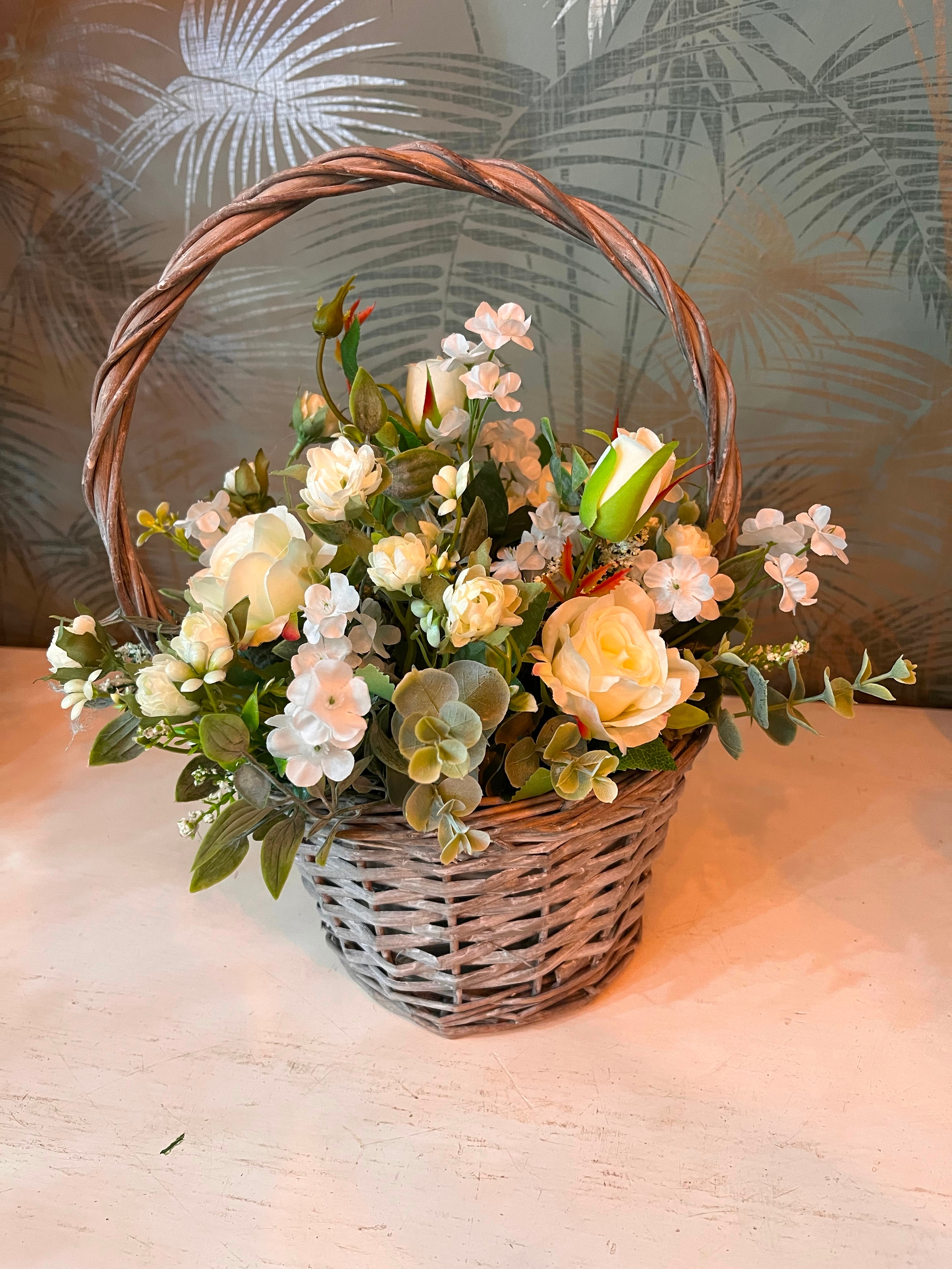 Artificial floral basket Custom product
