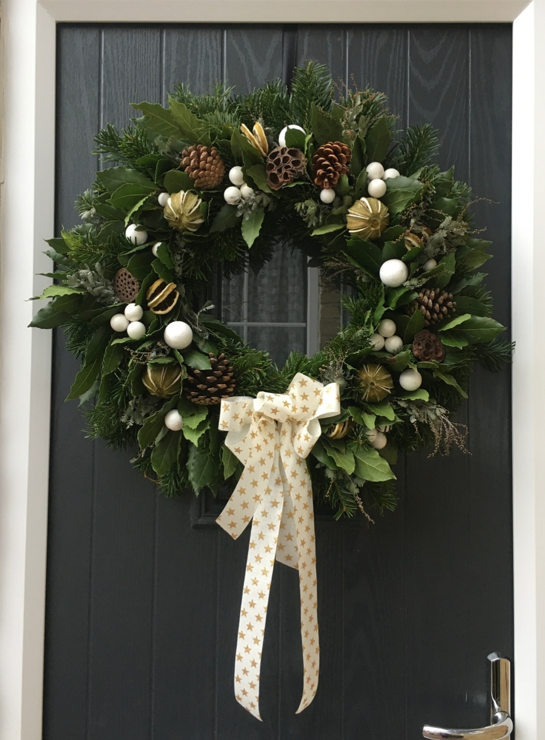 Florist wreath surprise medium size,  inches height and  inches wide.