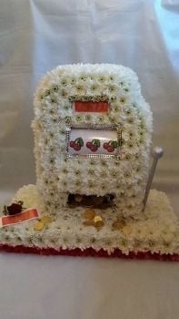 Slot Machine Tribute Funeral Arrangement