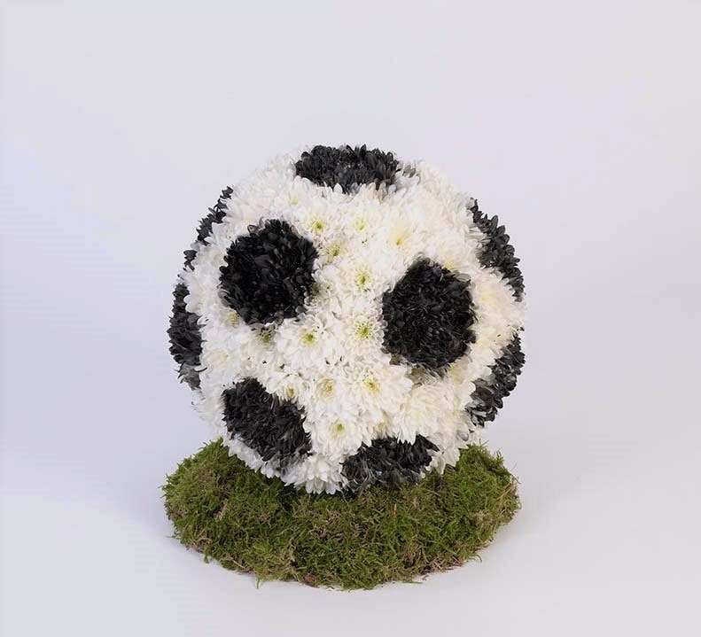 Bespoke 3D Football Funeral Arrangement
