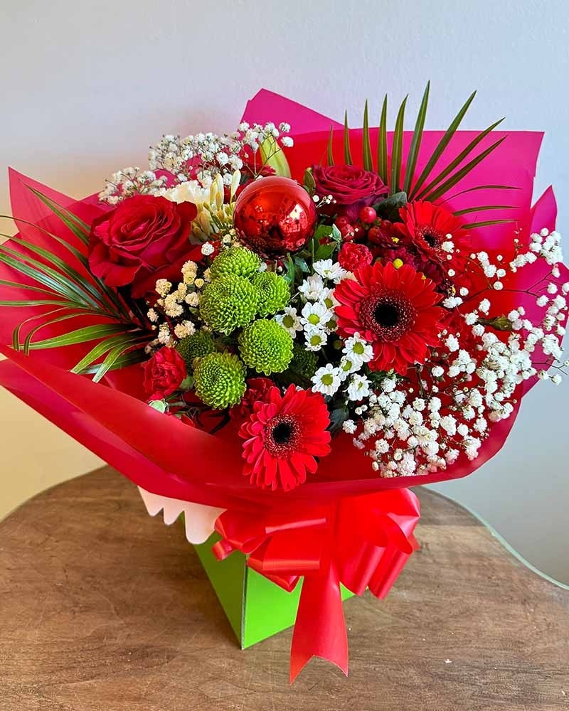 Bauble & Bloom Flower Arrangement