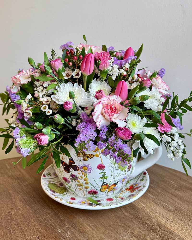 Afternoon Tea Flower Arrangement