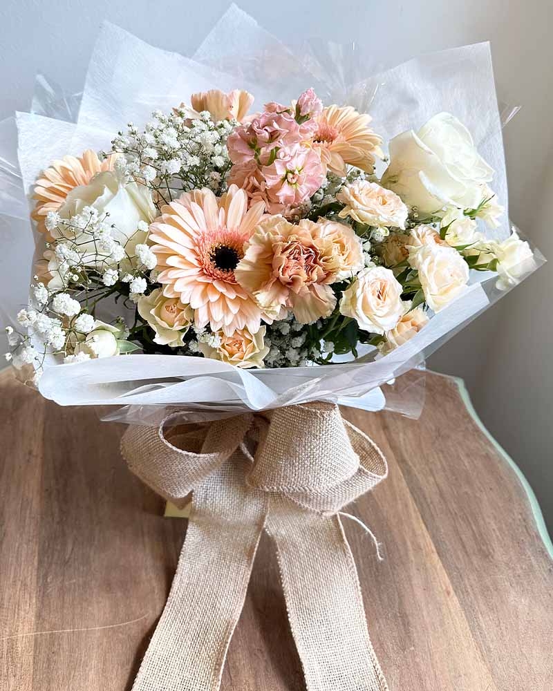 Peachy Keen Flower Arrangement