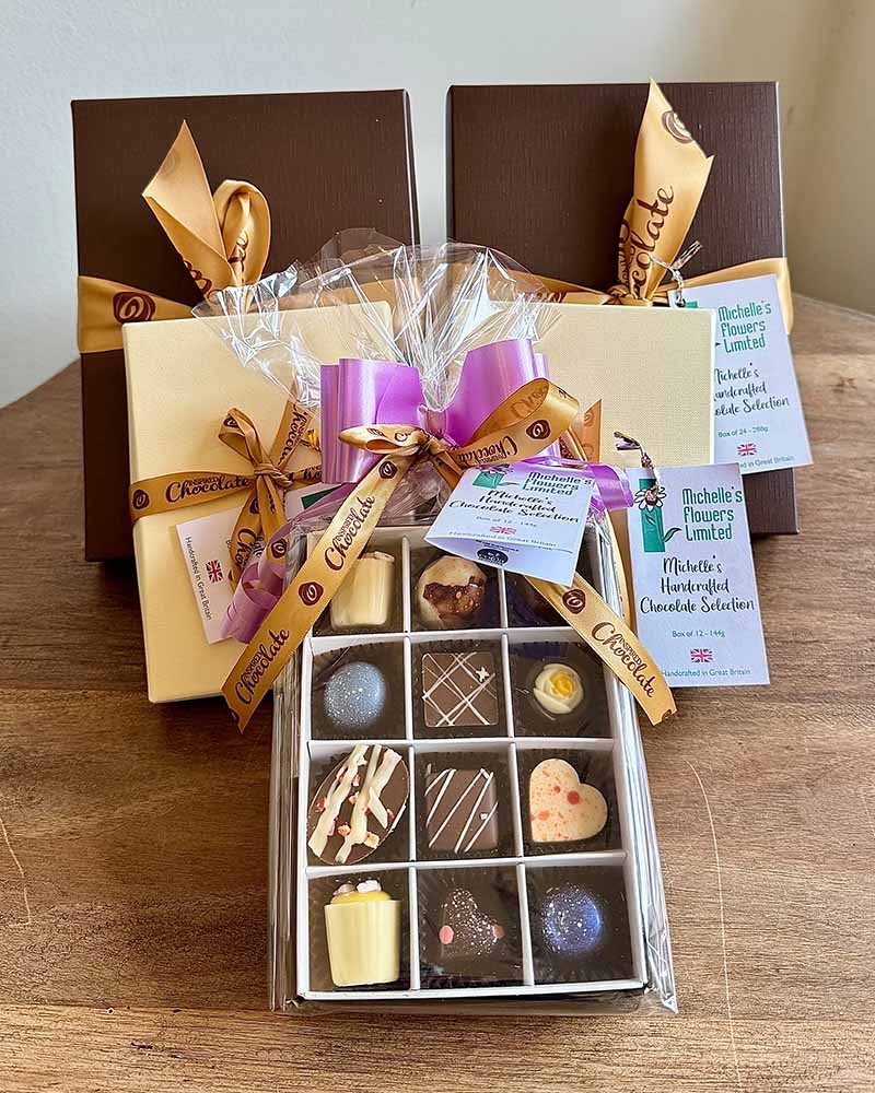 Michelle's Handcrafted Chocolate Selection Flower Arrangement