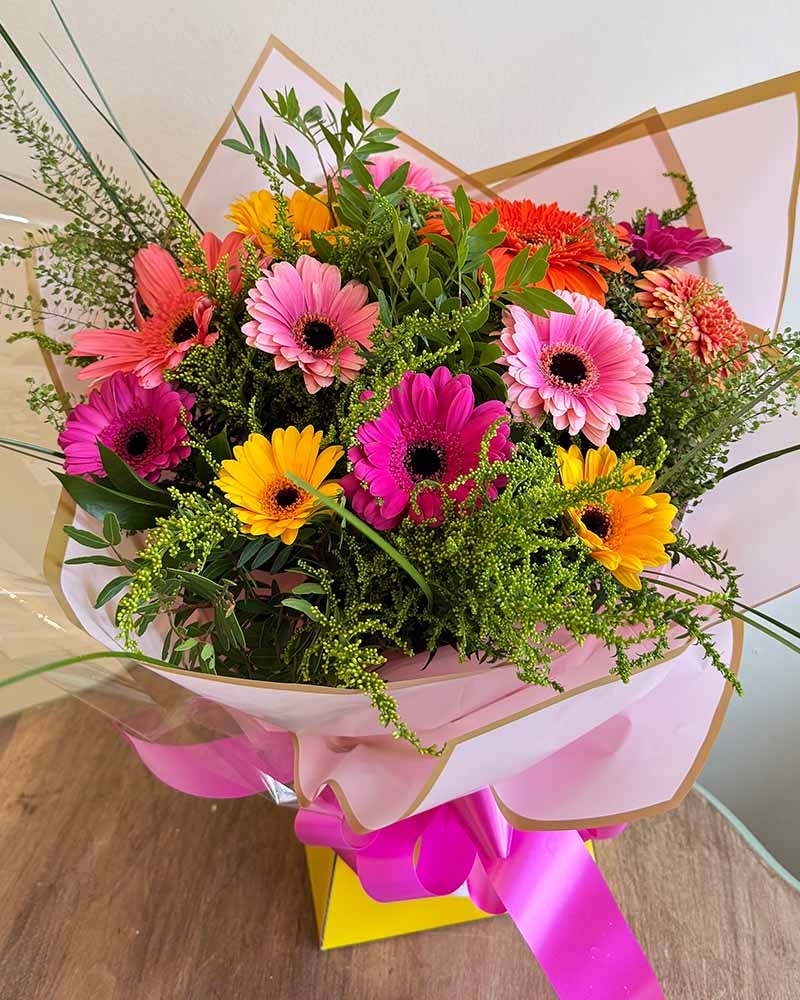 Vibrant Gerbera Flower Arrangement