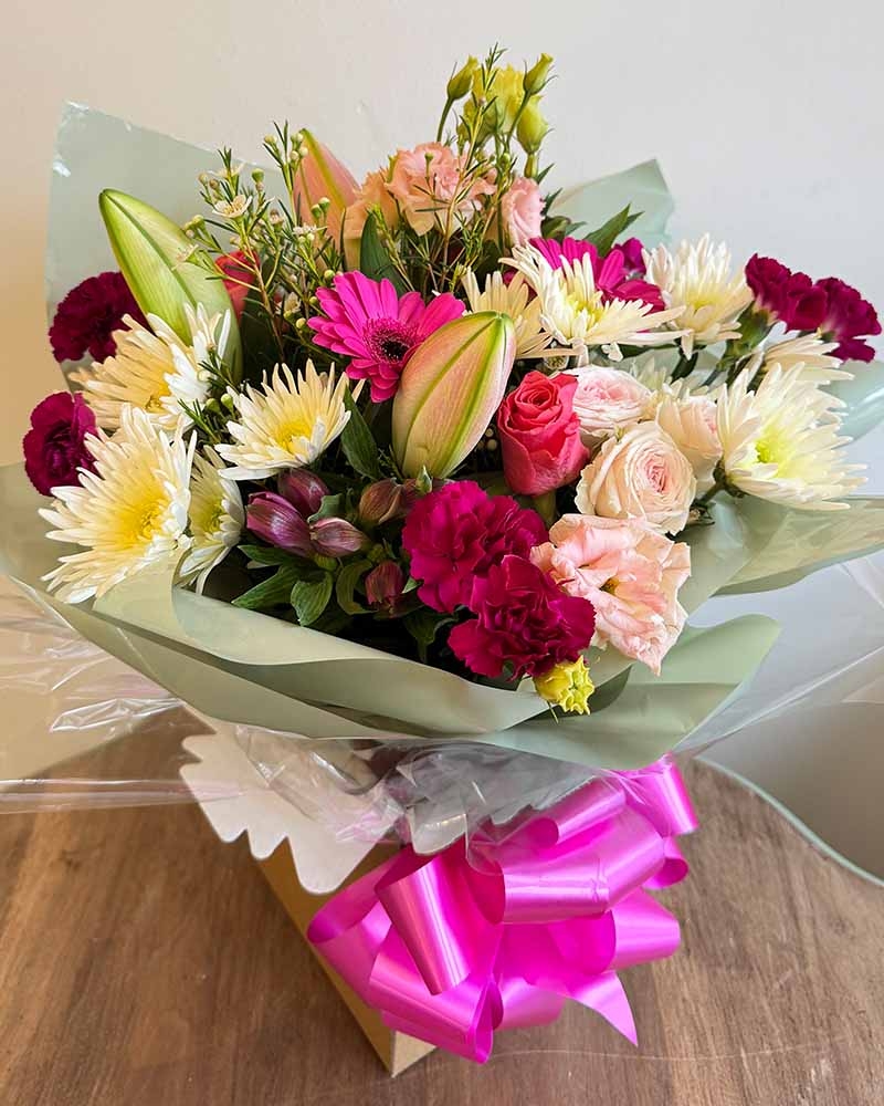 Raspberry Ripple Flower Arrangement