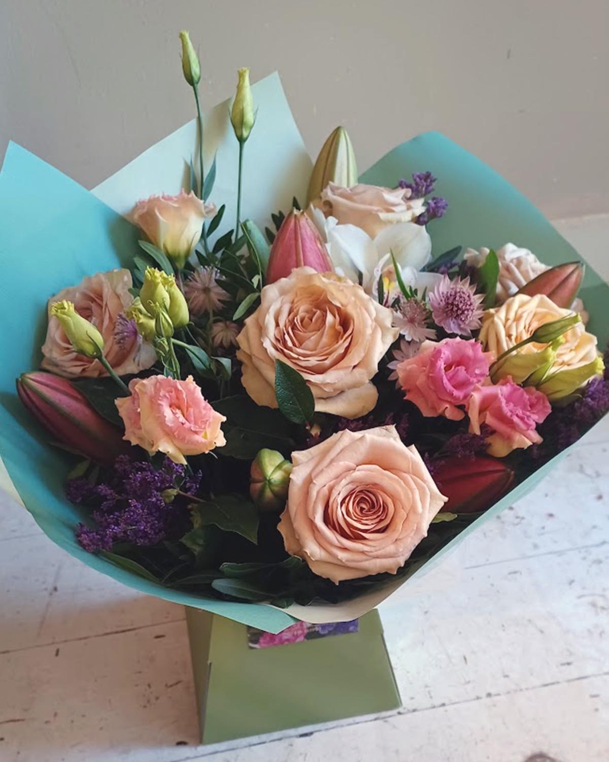 Vintage Summer Flower Arrangement