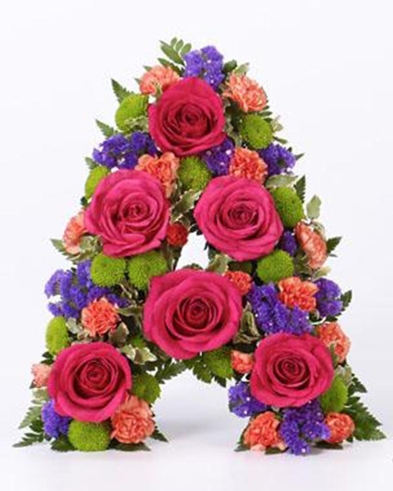 Open Tribute Letter - Vibrant Flower Arrangement