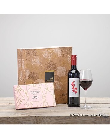 Red Wine & Salted Caramel Truffles Gift Set Gifts