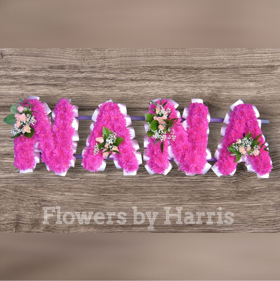 Nana Tribute in Cerise Flower Arrangement