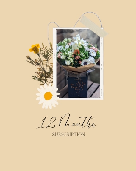 Pay now or Monthly-12 Flowers