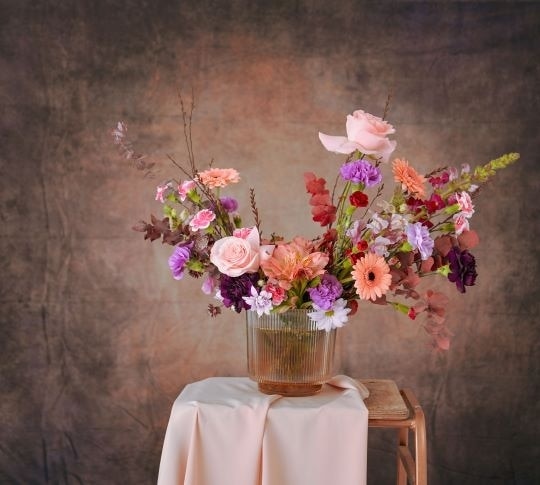 Ruffles In Shades Of Romance Flower Arrangement