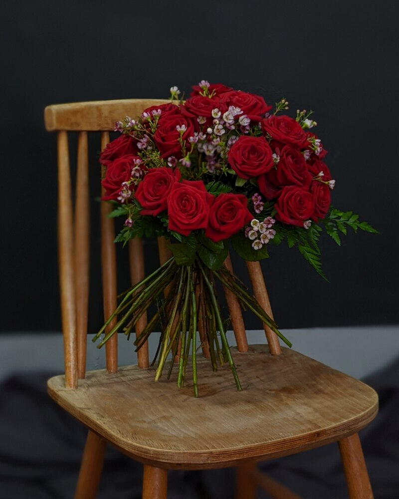 24 Red Rose Handtied Bouquet Bouquet