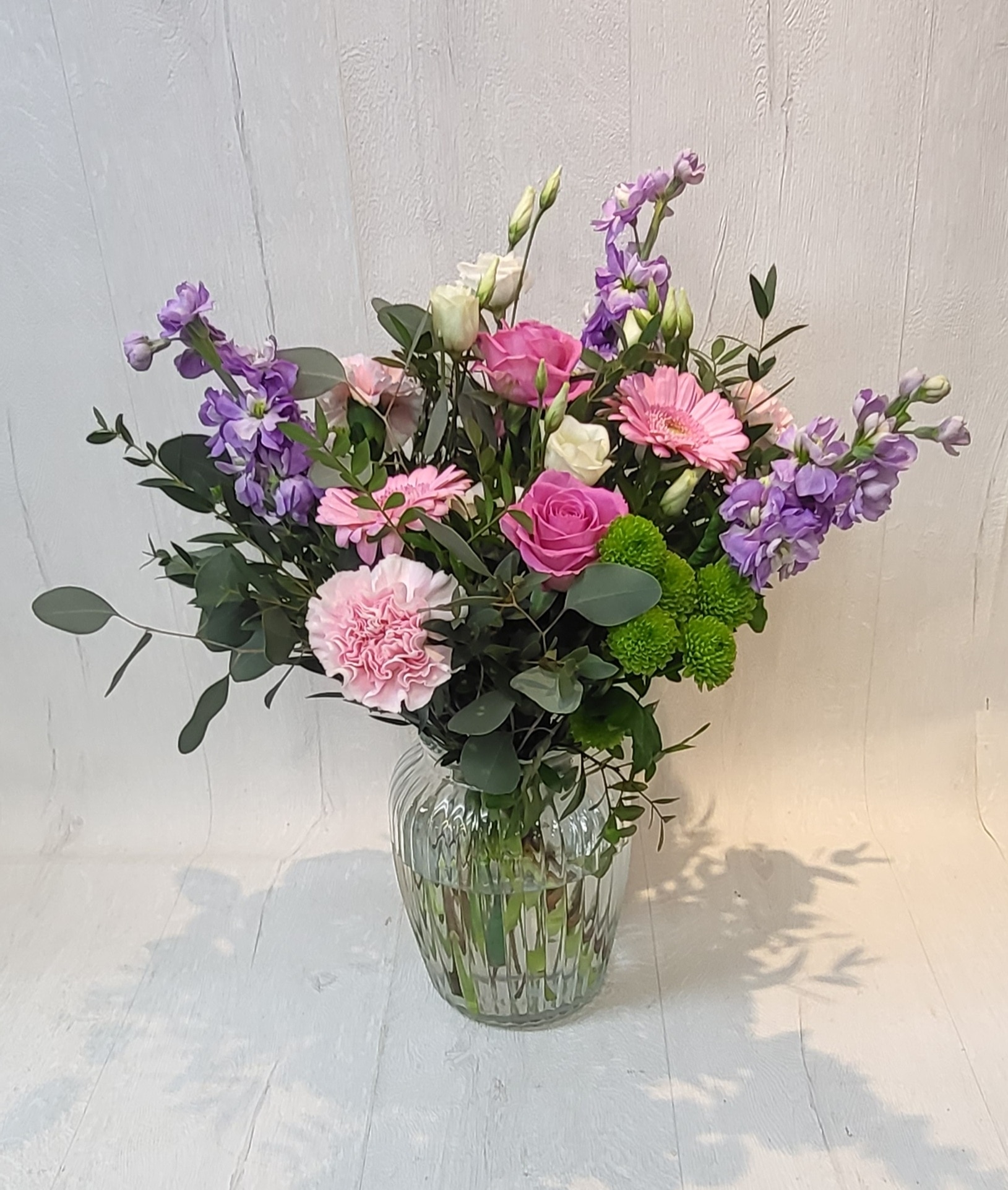 Florist Choice Scented Vase Pastel Pinks Flower Arrangement