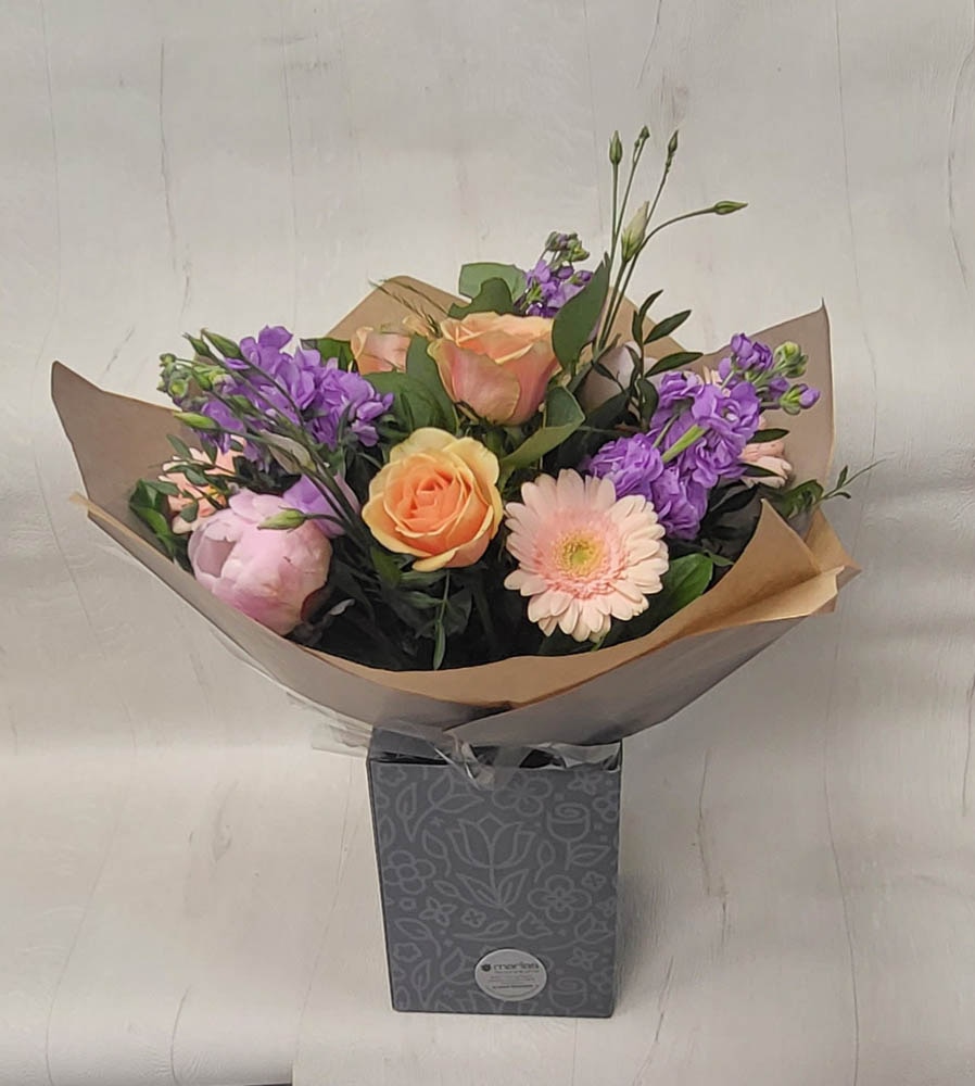 Florist Choice Gift Box Pastels Flower Arrangement
