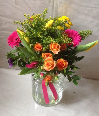 Vibrant Vase Flower Arrangement