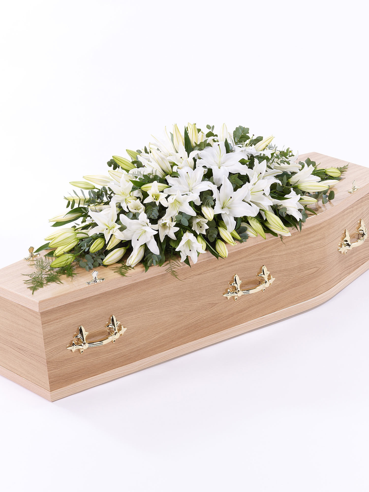 LILY CASKET SPRAY Funeral Casket Spray Flowers