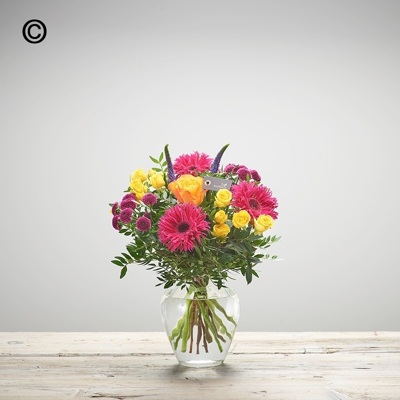 Mother's Day Vase - Brights Flower Arrangement