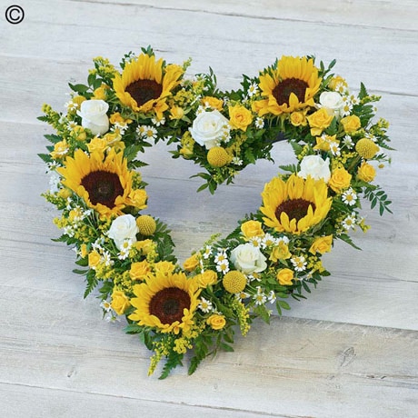 Sunflower Heart Flower Arrangement