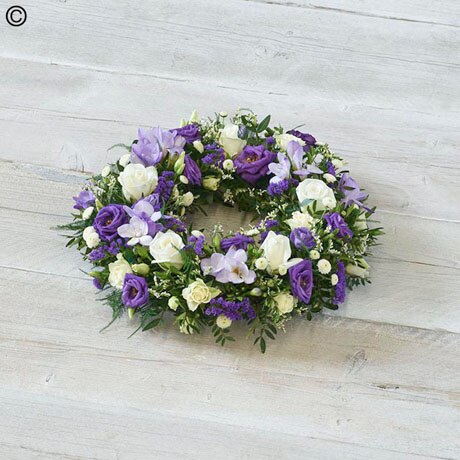 Blue Scented Wreath Flower Arrangement