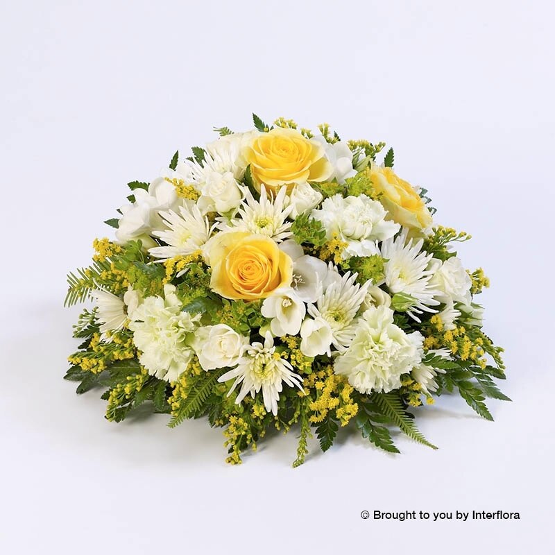 Classic Yellow & White Posy Flower Arrangement