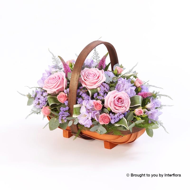Mixed Basket Flower Arrangement