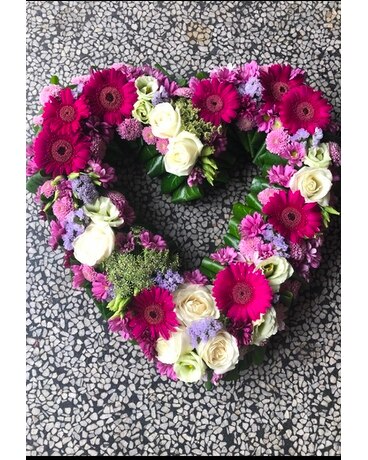 Open Heart Flower Arrangement