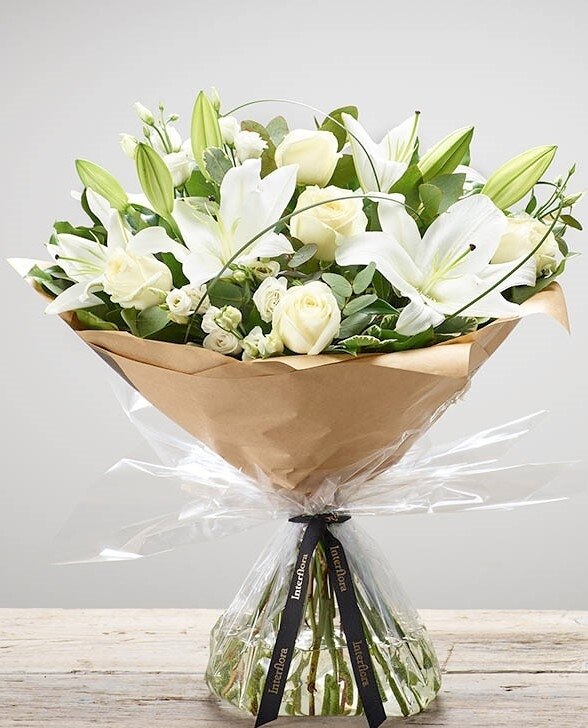 Wonderfully White Flower Arrangement