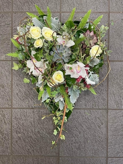 Woodland Heart Funeral Arrangement