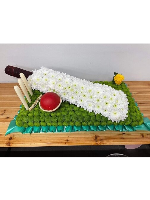 Cricket Bat Funeral Arrangement