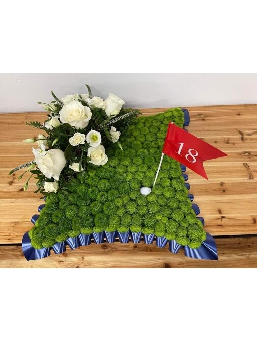 Golf Pillow Funeral Arrangement