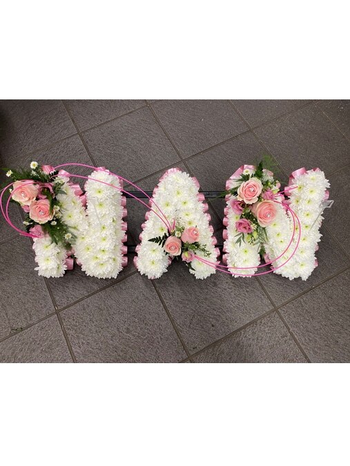 Pretty Pink NAN Tribute Funeral Arrangement