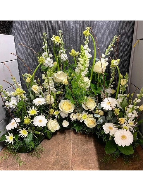Crescent Flower Arrangement