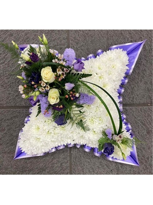 Purple and Lilac Cushion Flower Arrangement